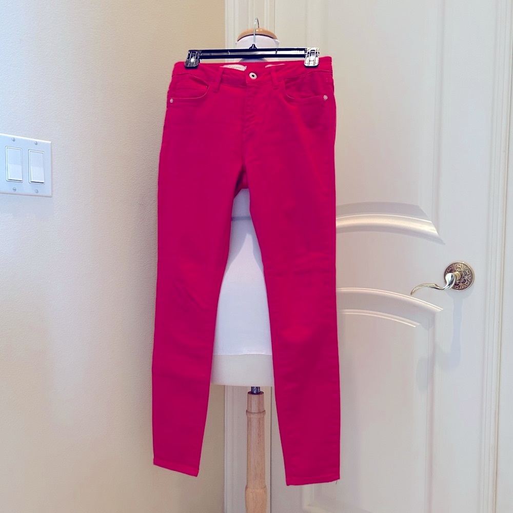 Anthropologie Pilcro & The Letterpress pink stretch skinny jeans